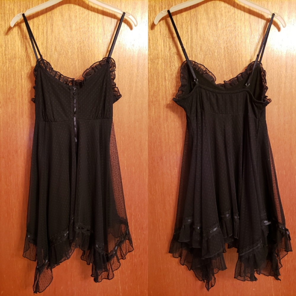 Black Lacy Babydoll Dress